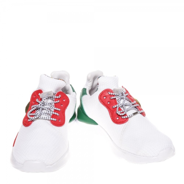 Παιδικά αθλητικά παπούτσια  Tiberia λευκά, 6 - Kalapod.gr